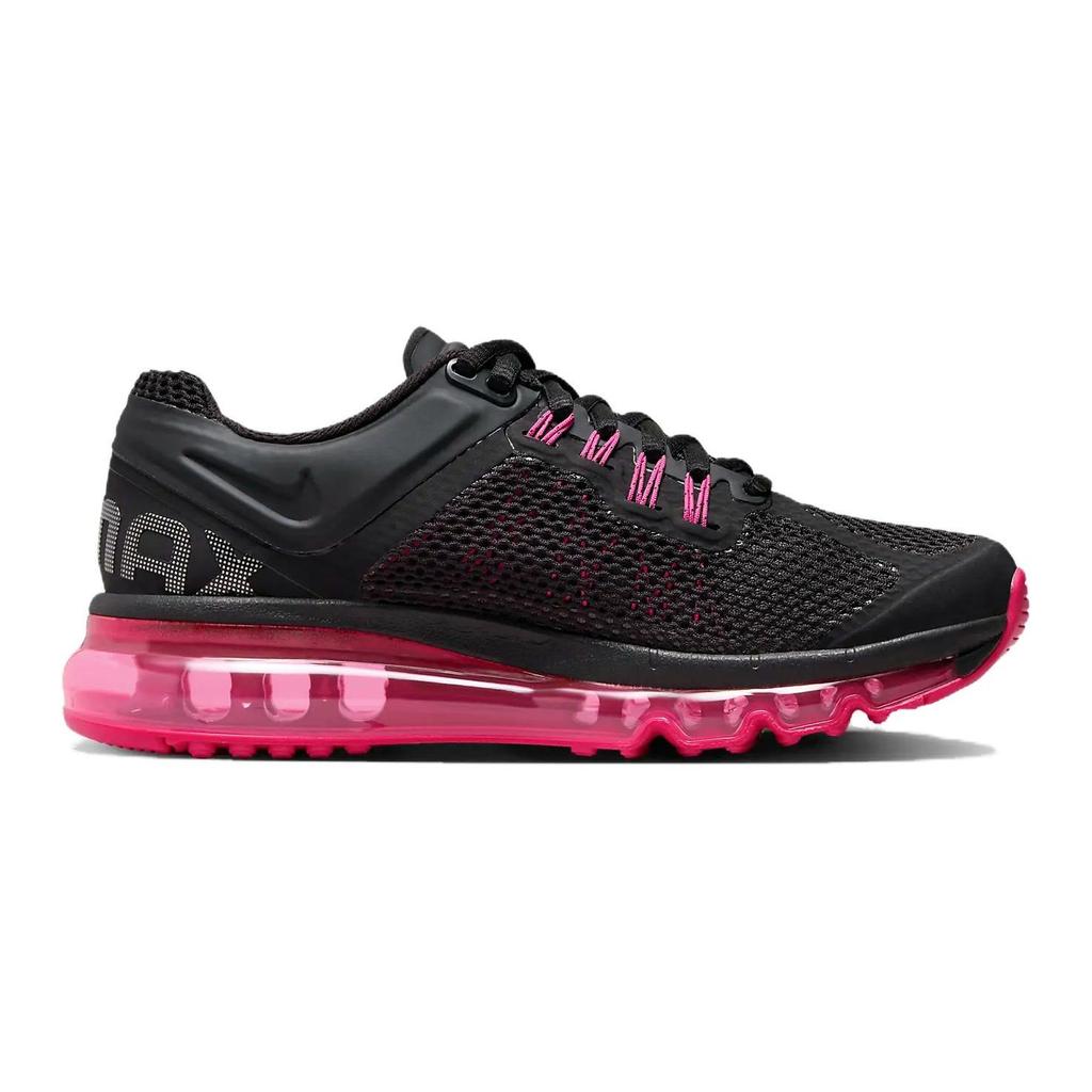 Nike Air Max 2013 GS Black Fusion Pink Kids Sneakers Dark-Grey Metallic-Silver 555753-001