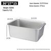 Stainless Steel Rectangular Food Pan with Lid