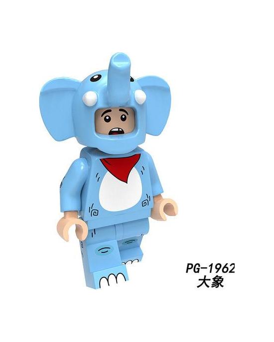 Cartoon Nette Tiere Pumpen Serie Kaninchen Kuh Lebkuchenmann Katze Hund Dargon känguru hirsch Bausteine ​​Spielzeug