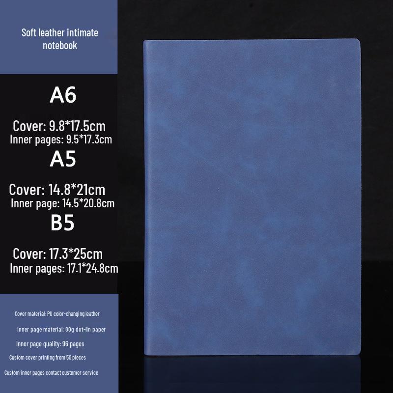 Customizable A5 Notebook & B5 Planner for Students and Business Meetings