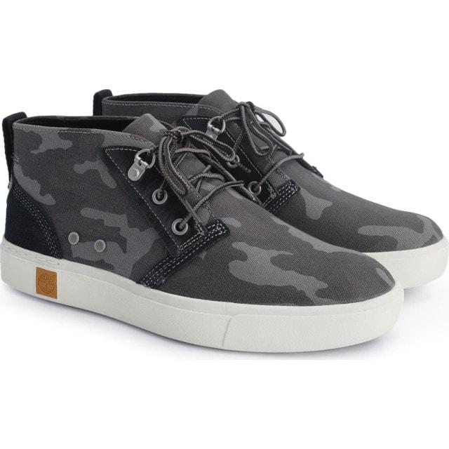 Мужские кеды повседневные серые текстильные высокие демисезонные ...