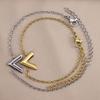 Handschmuck Titanstahl Schlichtes V Armband Damen Edelstahl Armband Schmuck