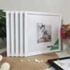 5pc Square Photo Frames Set - 15/20/25/30cm Wooden Wall & Tabletop Home Decor Commemorative Gift for Wedding/Gallery Wall(4 Size