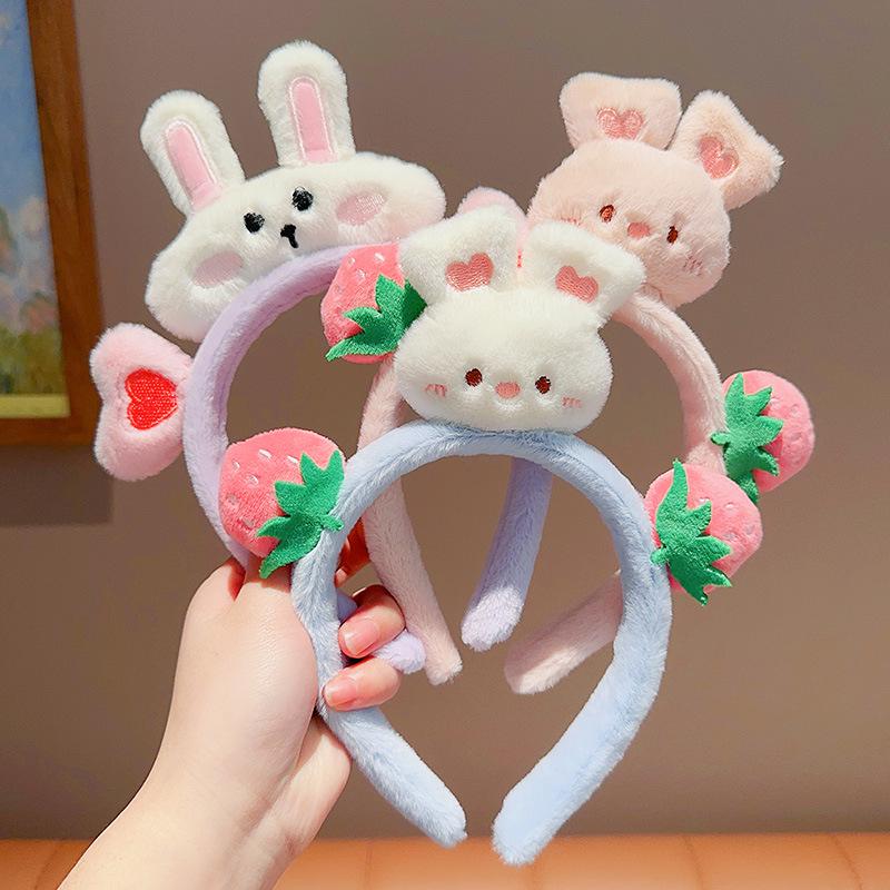 Children's Plush Hairband for Autumn/Winter - Anti-Slip Headband and Hair Clip for Little Girls and Women, Ideal for Washing Face and Daily Use