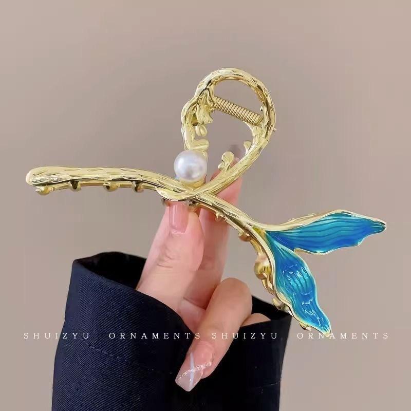 Alloy Womens Back-of-Head Grabber Large High-End Hair Claw Clip Summer 2026 Shark Clip Headpiece Japan and Korean Style
