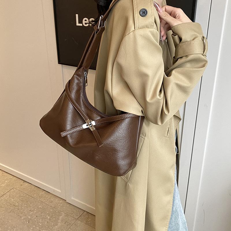 Fashion Retro Commuter Bag Autumn Women's New Large-capacity Tote Bag To Work Commuter Women's Satchel