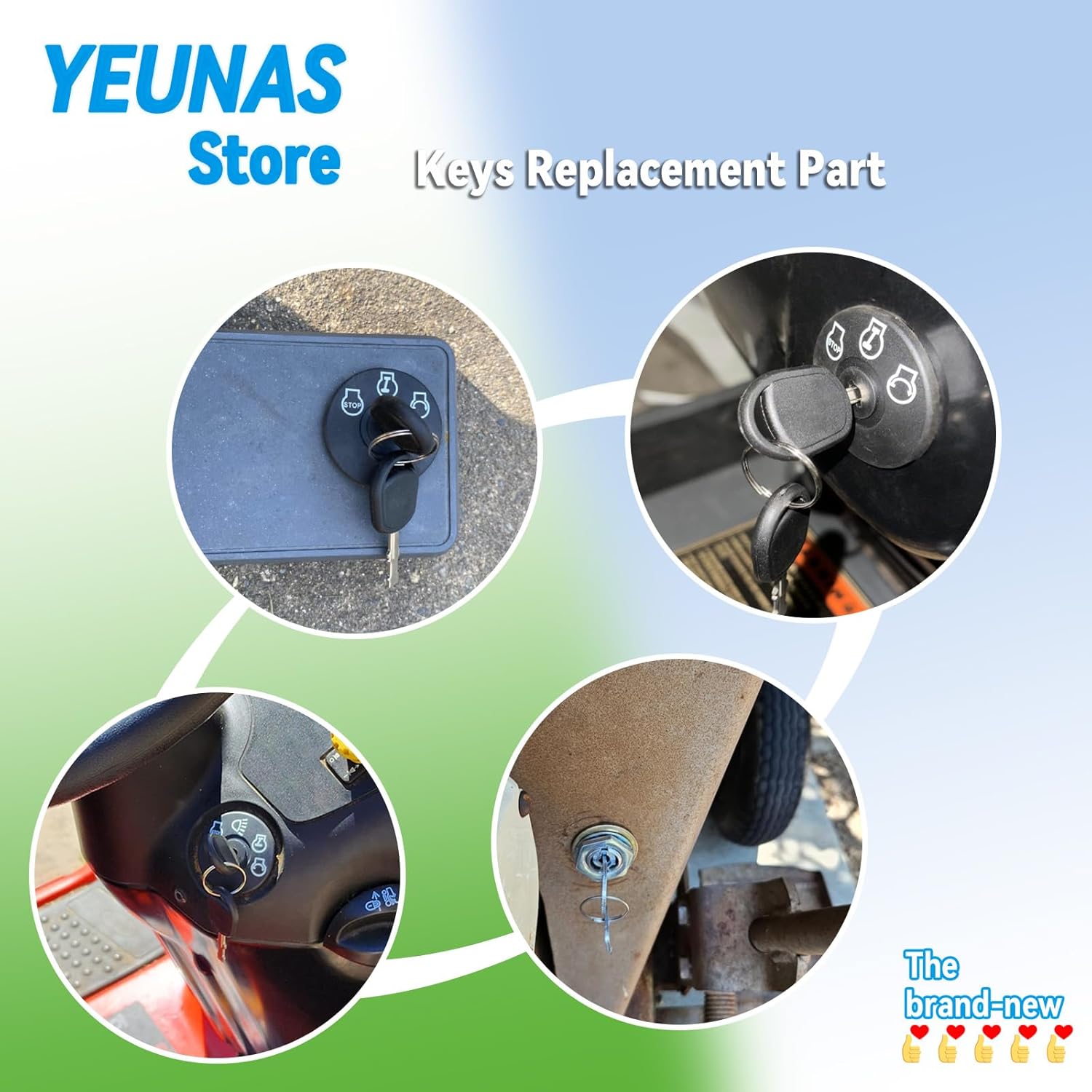 

Замена ключей зажигания Gy20680 Gx24332 для газонокосилок John Deere D100 D105 D110 D120 D130 D140 D150 D155 D160 D170 (3 шт.)