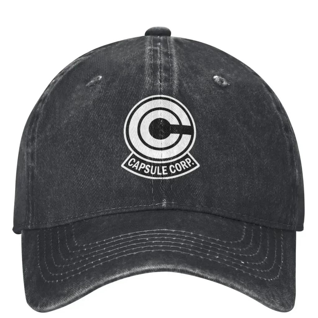 Black Capsule Corp Logo Baseball Cap Unisex Teens Sunscreen Trucker Hat Summer Trendy Outdoor Sport Snapback Cap