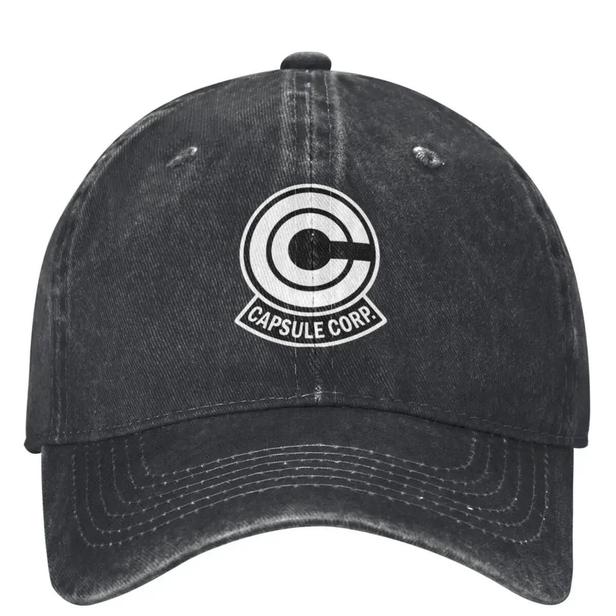 

Black Capsule Corp Logo Baseball Cap Unisex Teens Sunscreen Trucker Hat Summer Trendy Outdoor Sport Snapback Cap One Size