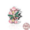 Spring New Charms Genuine Copper Floral Bee Firefly Style Butterfly Beads Fit Original Bracelet Necklace Handmade DIY Jewelry