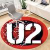 1pc U2 Music Band Chair Carpet for Office, Indoor Non-Slip Polyester Fiber Carpet,  Machine Washable, Durable Construction Yy251205150