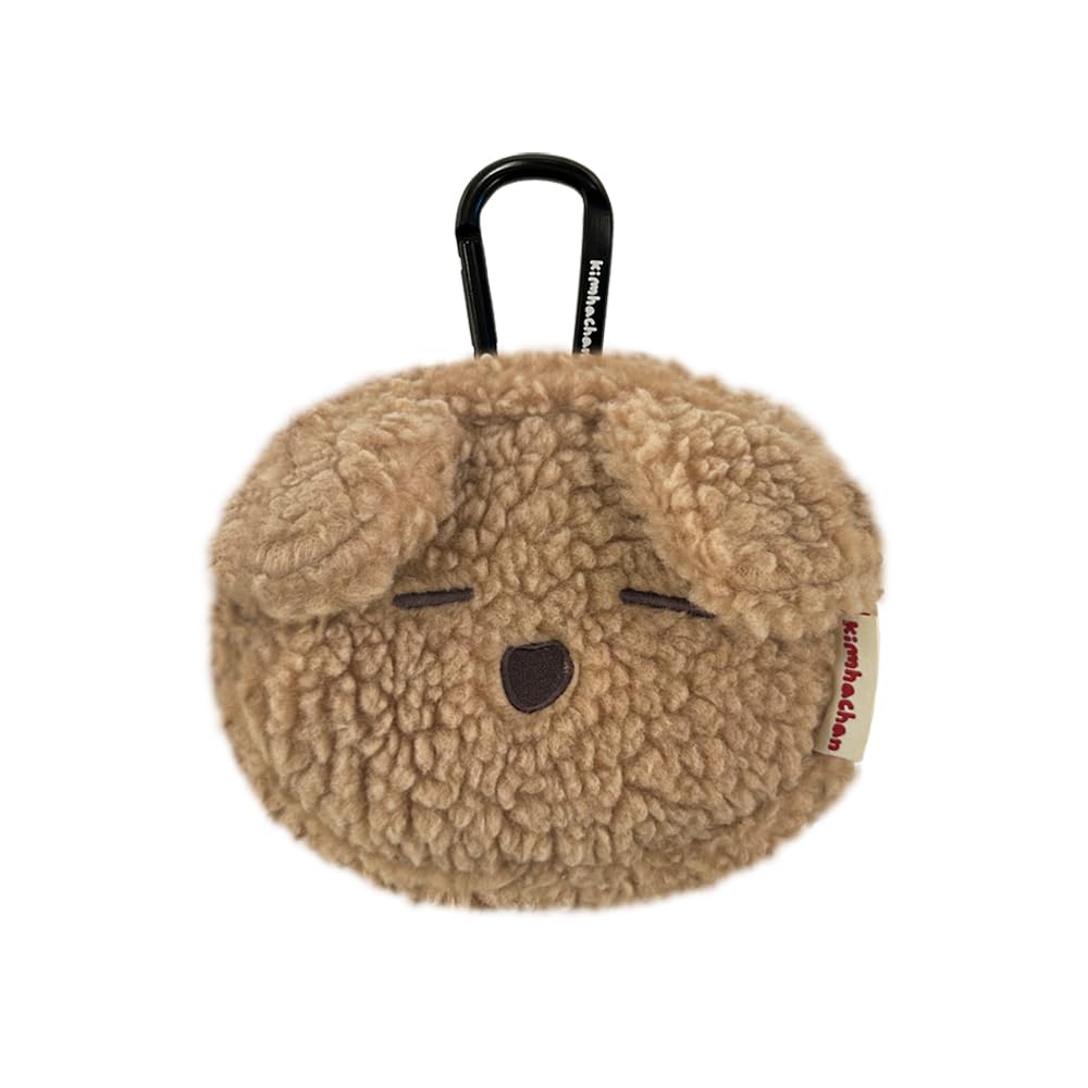 

Kim Ha Chan Plush Character Pouch Mini Accessory Pocket Airpods Keyring Earphone Coin Hook Pouch Pouch, Pouch, Pouch, Pouch, Pouch, (Umaji (Brown))