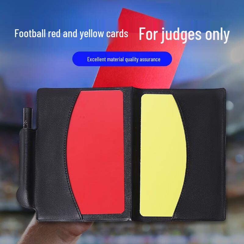 Bosley Football Referee Red & Yellow Card Set