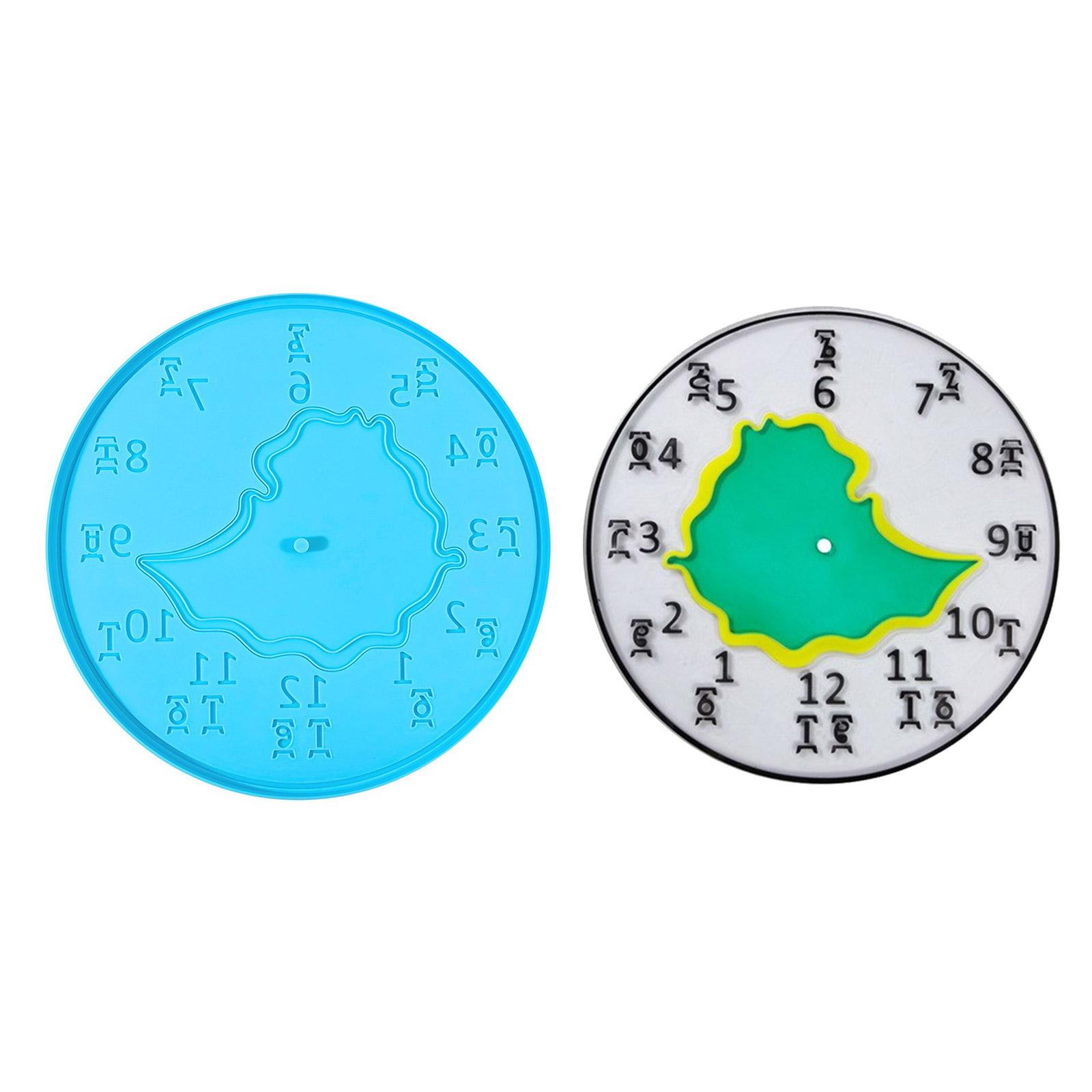 

Гибкая форма для эпоксидной смолы, прочная силиконовая форма, Эфиопская карта, форма для украшения часов, идеально подходит для любителей DIY 1