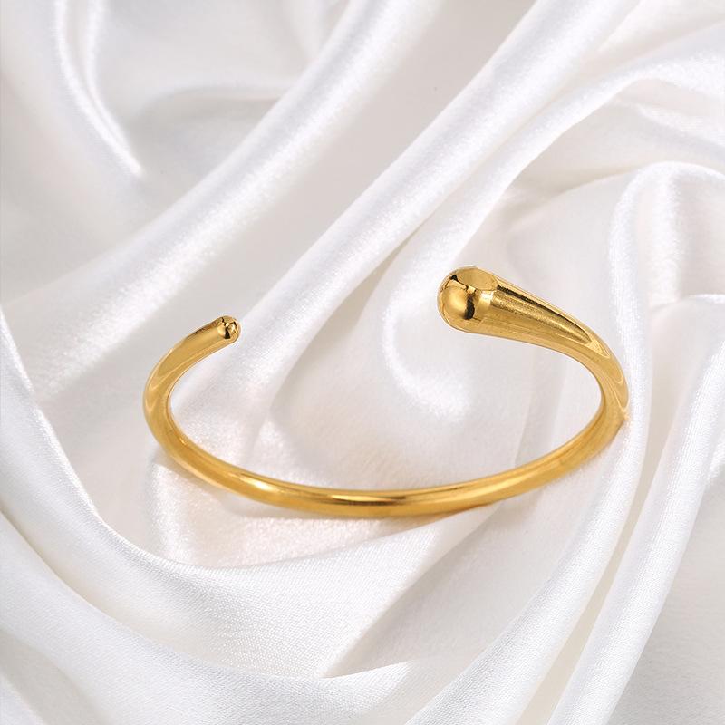Color Opening Light Luxury Water Drop Simple Women's High-end Hand Jewelry Bracelet