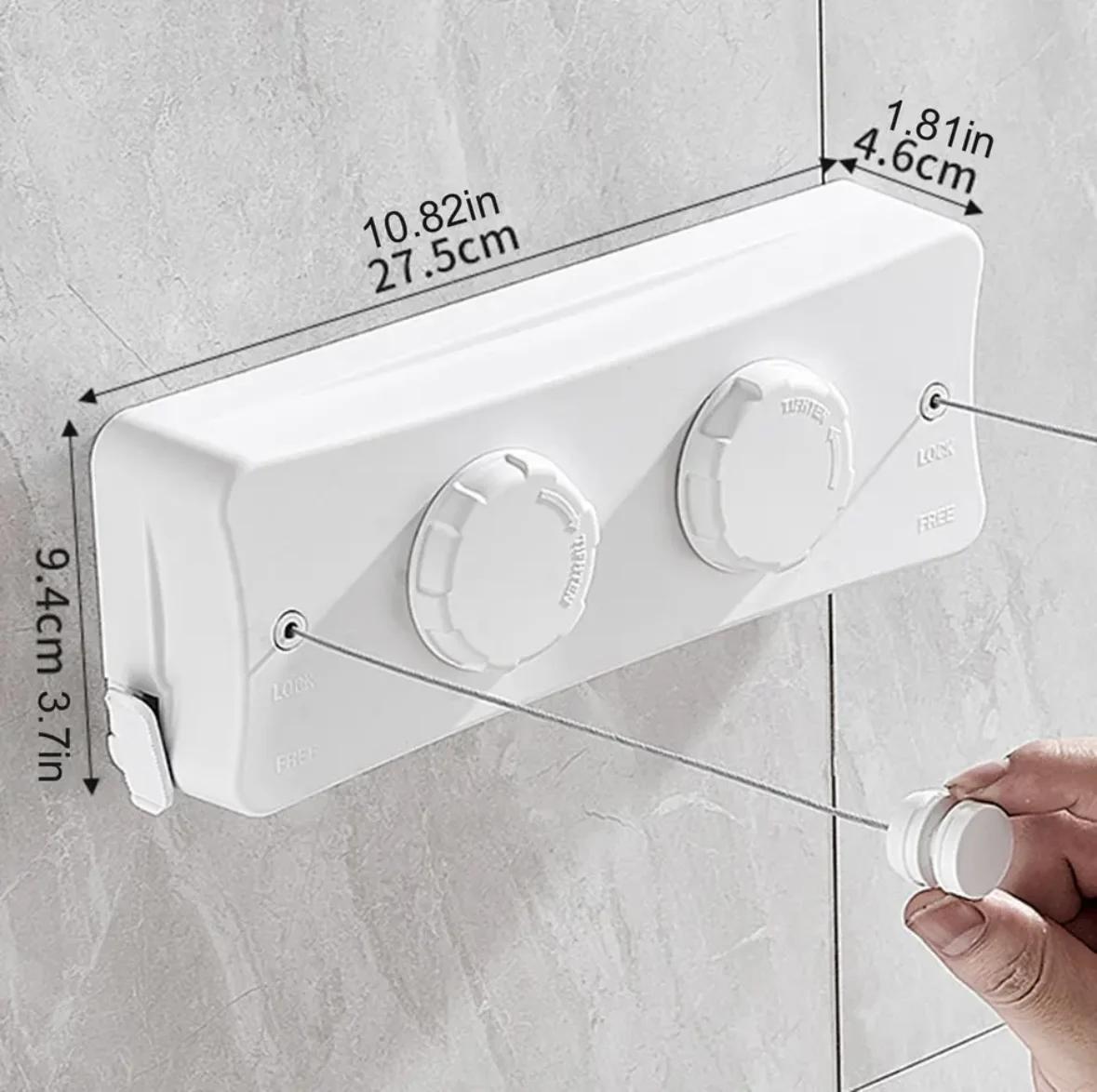 

5.1M выдвижная вешалка для белья сушилка для белья настенная вешалка для белья сушилка для белья балкон белый