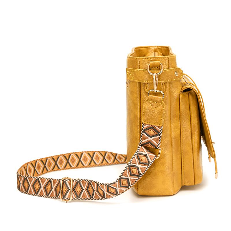 Women's Shoulder Bag Large Capacity Multi-Pocket Bucket Bag Commuter Crossbody Bag