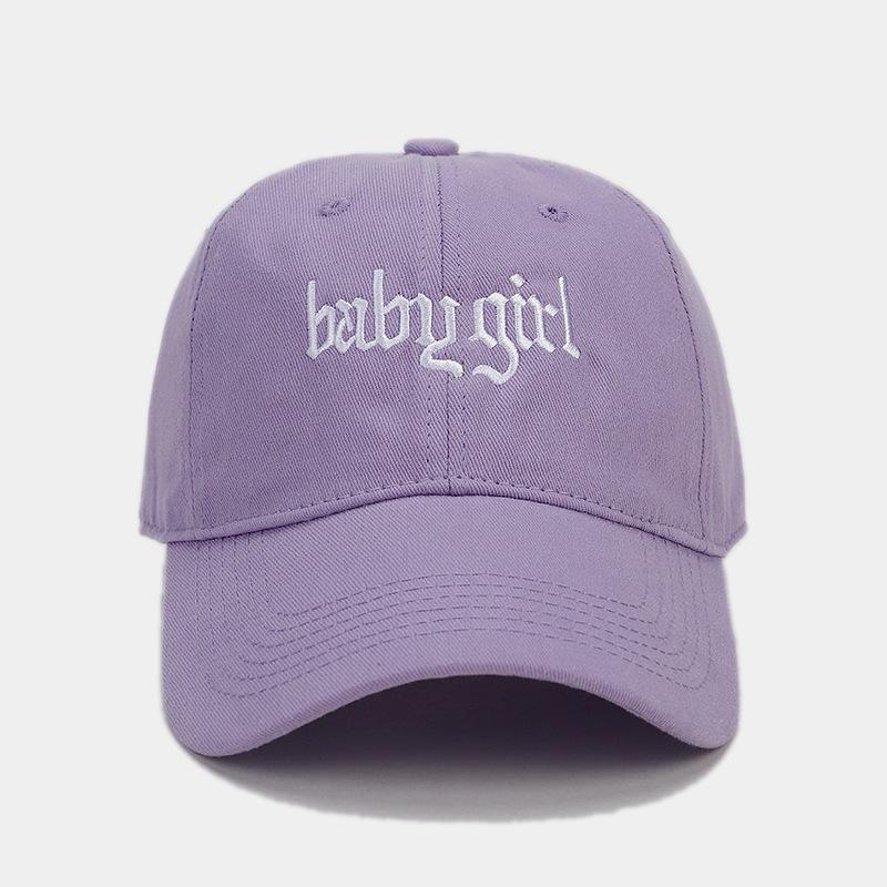 New Babygirl Embroidered Baseball Cap Women's Face Small Soft Top Cap Outdoor Travel Sun Protection Sun Hat Tide