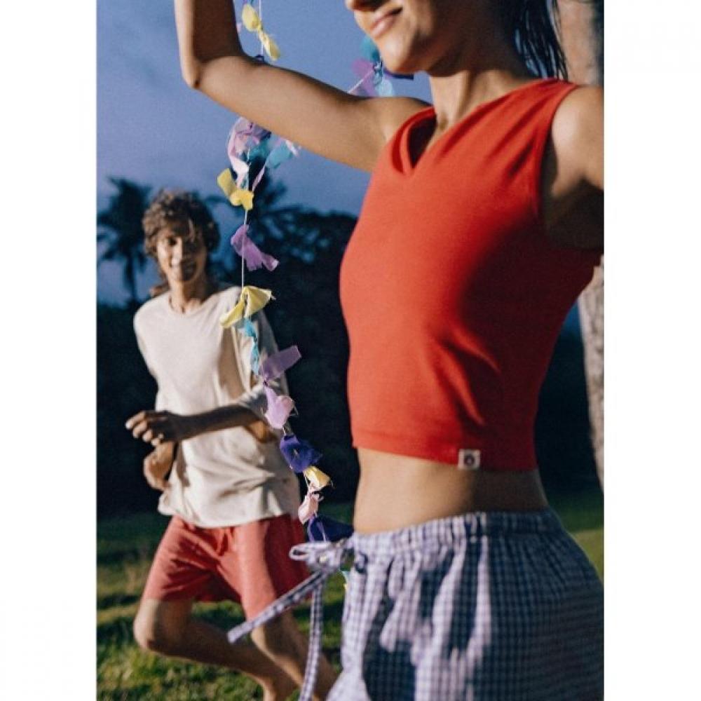 Budhi Mudra High Risk Red Carlo V Tank Top  B61002att40 R27 High Risk Red/XS