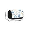 Shell Print Double Layered Flip Pen Case for Boy/Girls Best Gifts 2D Cartoon School Supplies Pencil Case for Children
