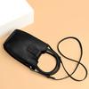 Leather women's bags, new trendy fashion handbags, high-end small bags, shoulder messenger bags, mobile phone bags.