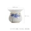 Hand-painted Blue & White Bamboo Ceramic Travel Tea Set