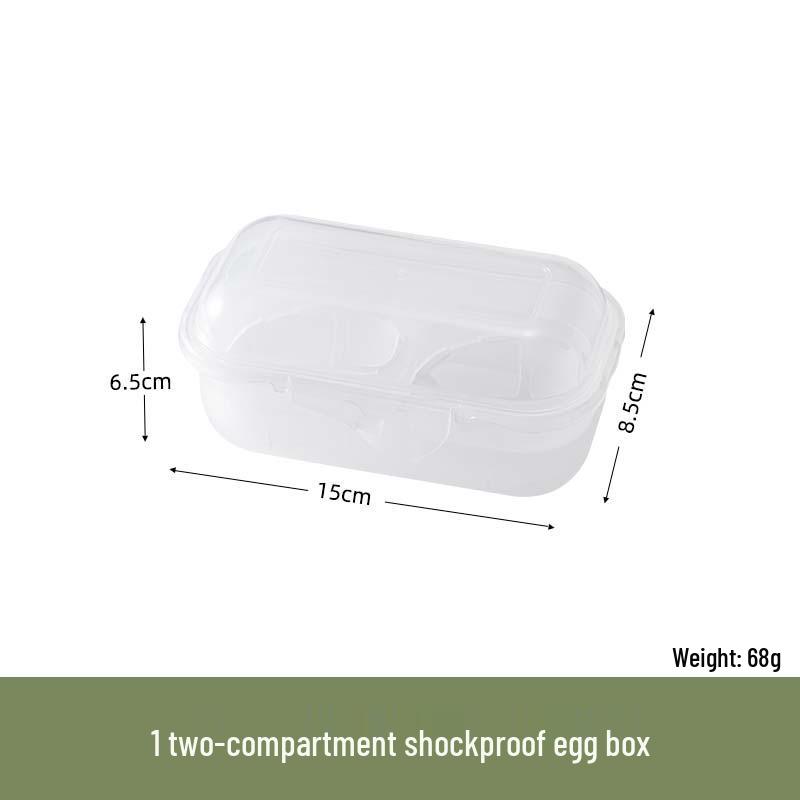 Shockproof Shatterproof Egg Holder - Portable, Anti-Fall Plastic Storage for Camping & Home