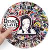 Demon Slayer Anime Graffiti Stickers Set - 100 PVC Stickers for DIY Skateboards & Luggage
