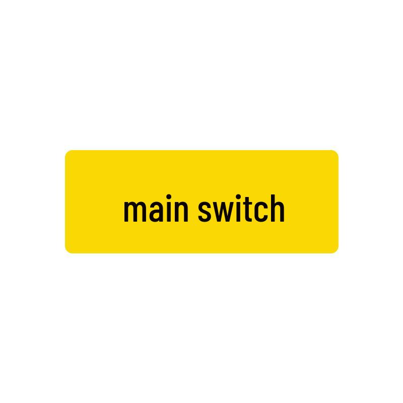Self-adhesive Safety Warning Label Sticker 40×15MM for Mechanical Equipment