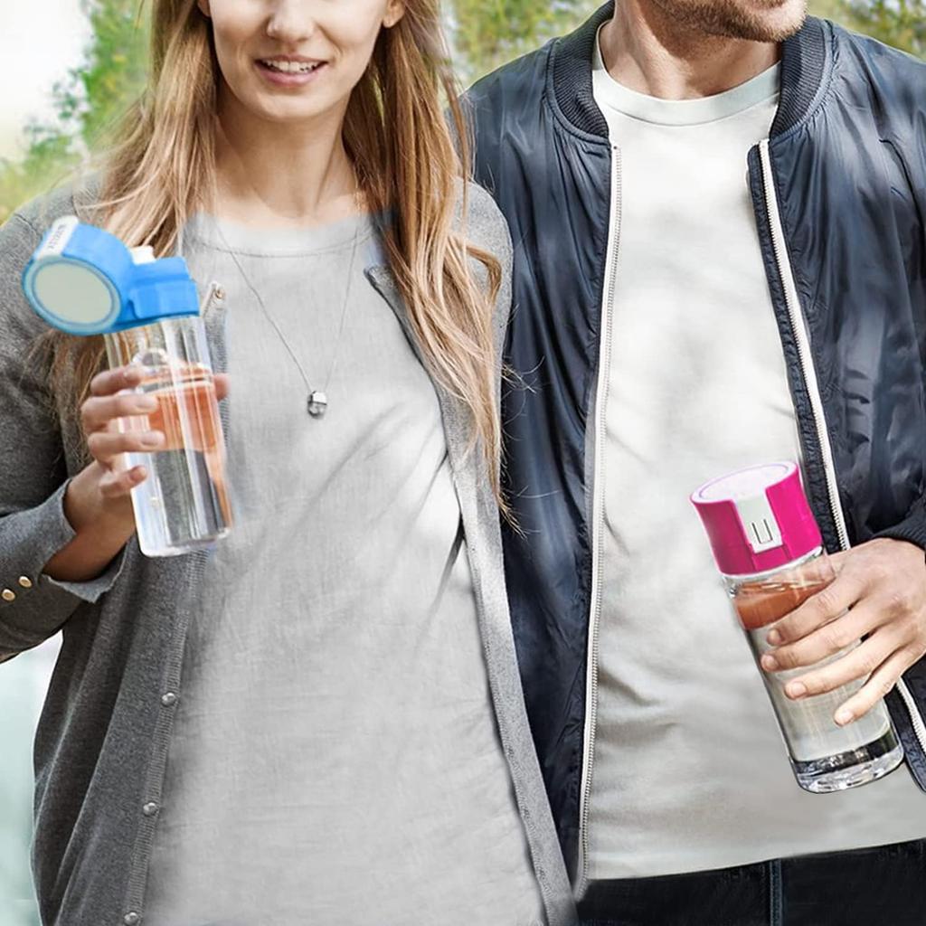 Micro Disc Water Filter Discs for Brita Fill and Go Water Filter Bottles Carafes, Reduce Chlorine, Microparticles and Other Impurities (Pack of 4)