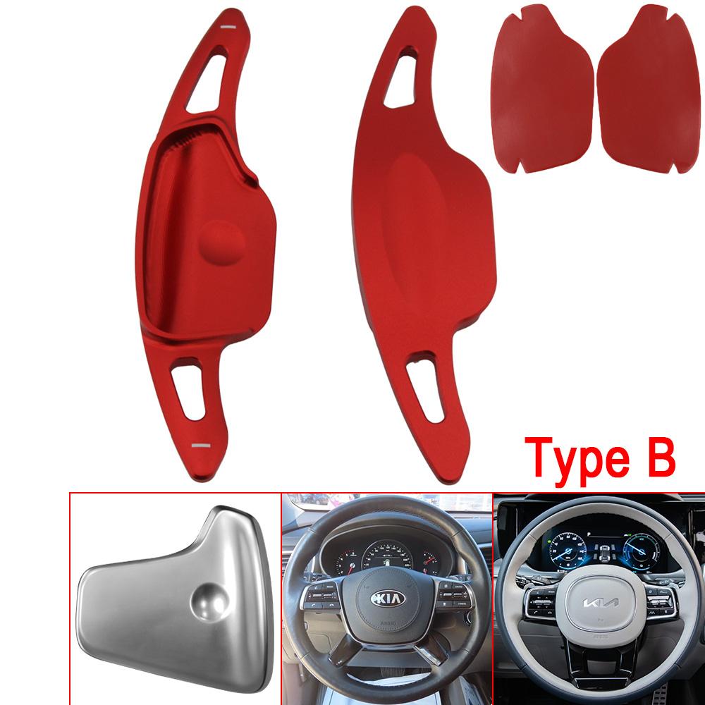 Shift Paddles For Kia Sorento 4 UM MQ4 GT-Line X-LINE Plug-In Hybrid 2016-2024 Car Steering Wheel Extension Shifter Sticker