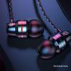Type-C Red & Blue Circle In-Ear Metal Earphones with Mic & Volume Control, 3.5mm Universal Fit
