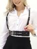 Punk Style Leather Body Harness - Women'S Adjustable Belted Cage Waistband For Fashion Outfits And Costume Play