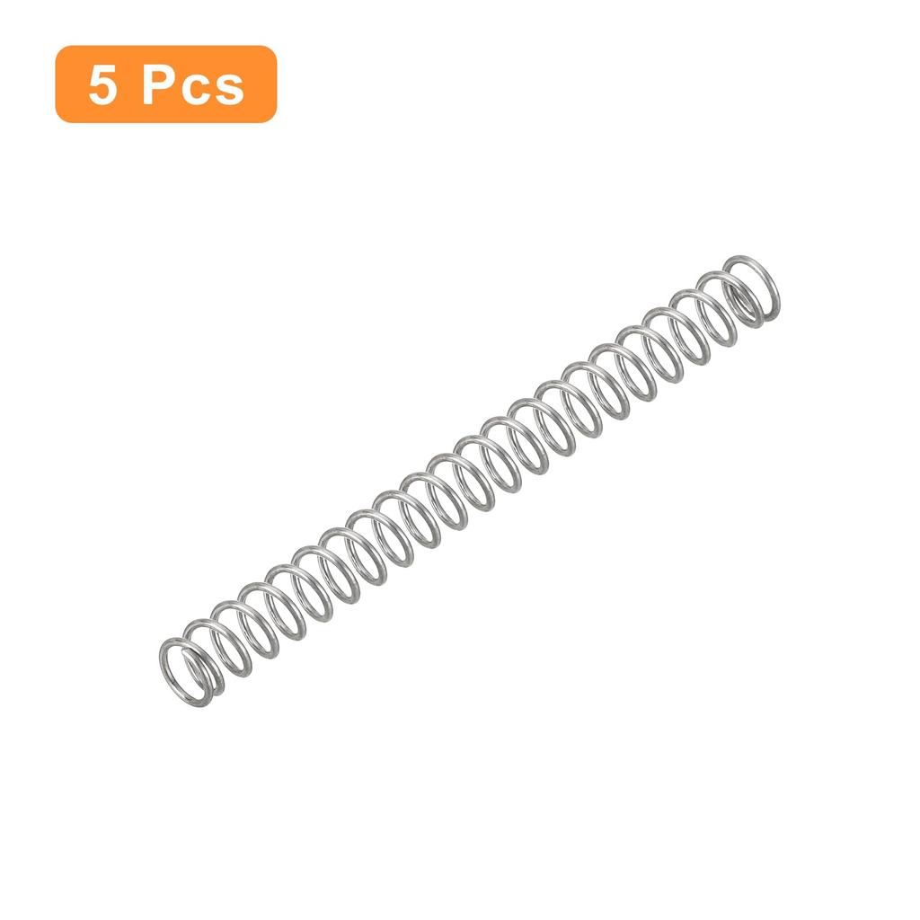 uxcell Set of 5 Compression Springs, Wire Diameter 0.02 Inch (0.6 Mm), Outer Diameter