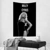 Us Singer Miley Tapestry Room Decor Cyrus Wall Cloth Party Hanging Background Room Decor Baby Room