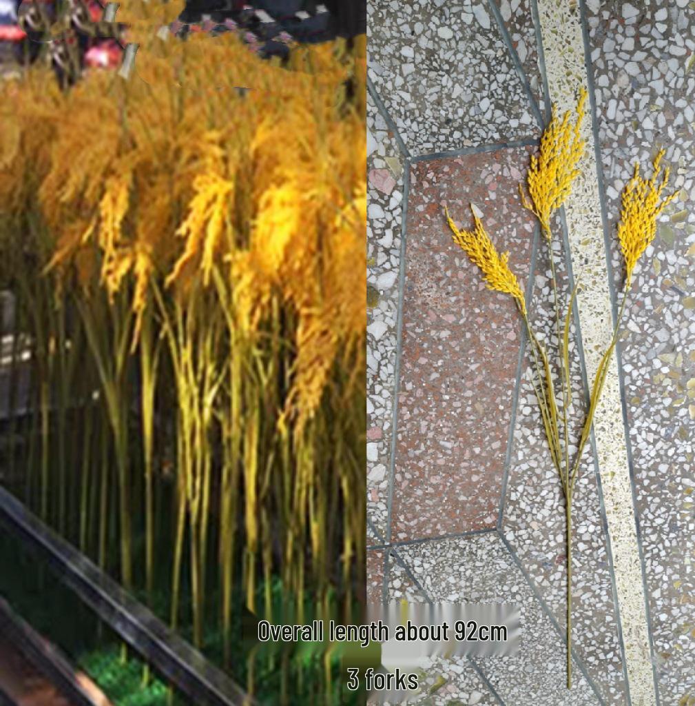 Plastic Wheat Ears Artificial Flowers for Outdoor Decoration and Play Props