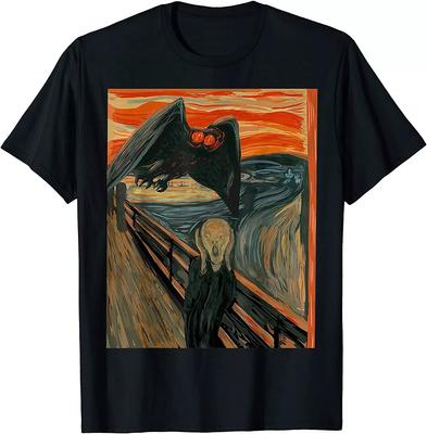 New Limited Mothman The Scream Mashup Wv Cryptid Art T Shirt