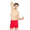 BXMAN Men's Red Cotton Boxer Briefs - 2 Pack