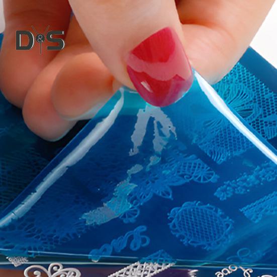 Stamping Plates Set Bows Flowers Lace Design Manicures Decoration Metal Plate Transfer Sweet Series Template