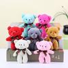 Adorable Teddy Bear Plush Toy Keychain Soft Stuffed Animal Doll Cute Gift