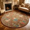 Flower Pattern Carpets for Living Room French Style Bedroom Decor Round Carpet Fluffy Soft Lounge Floor Mat Home Thick Plush Rug