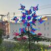 Removable Butterfly Wind Spinner Iron Art Wind Collectors Rotator Gardening Plug Pinwheel  Lawn