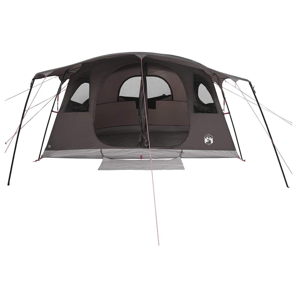 Tunnel Tent Brown Gray 366 x 244 x 198 cm Polyester and Steel