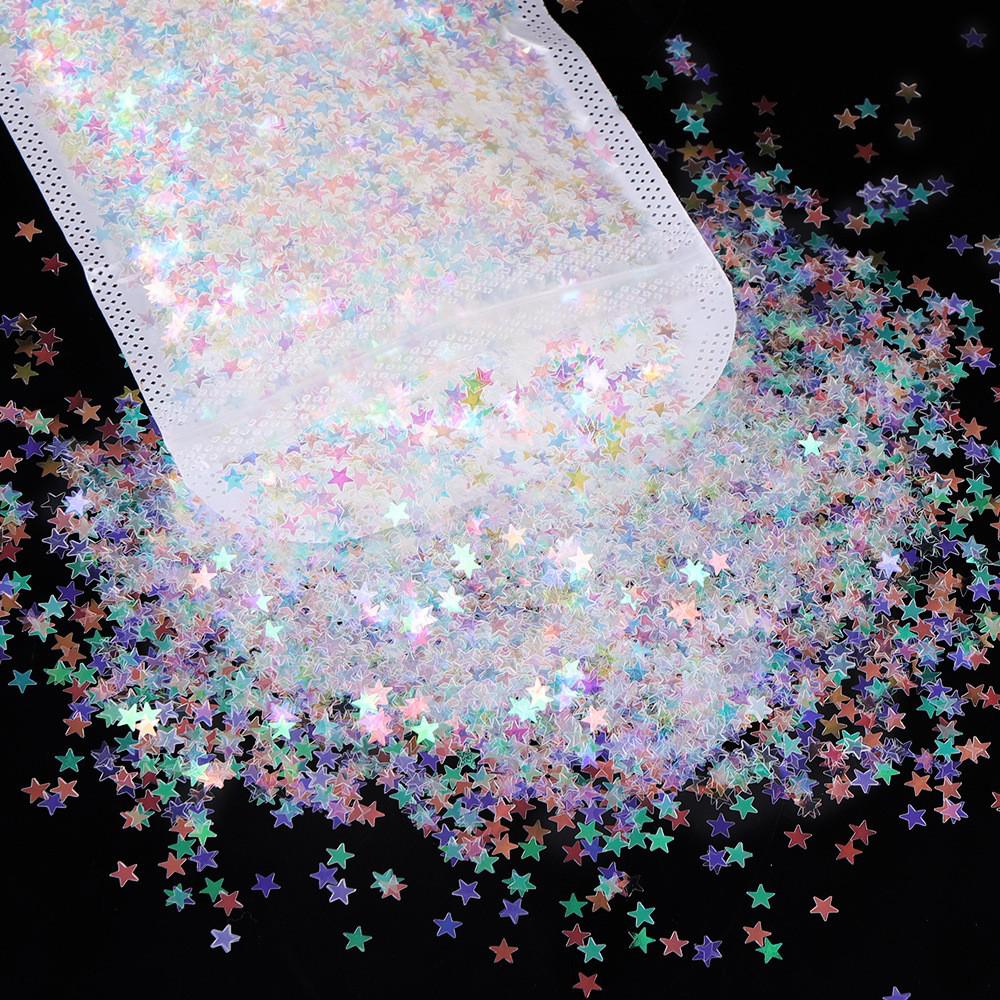 Blue Light Irregular Sequin Flakes for DIY Nail Art and Jewelry