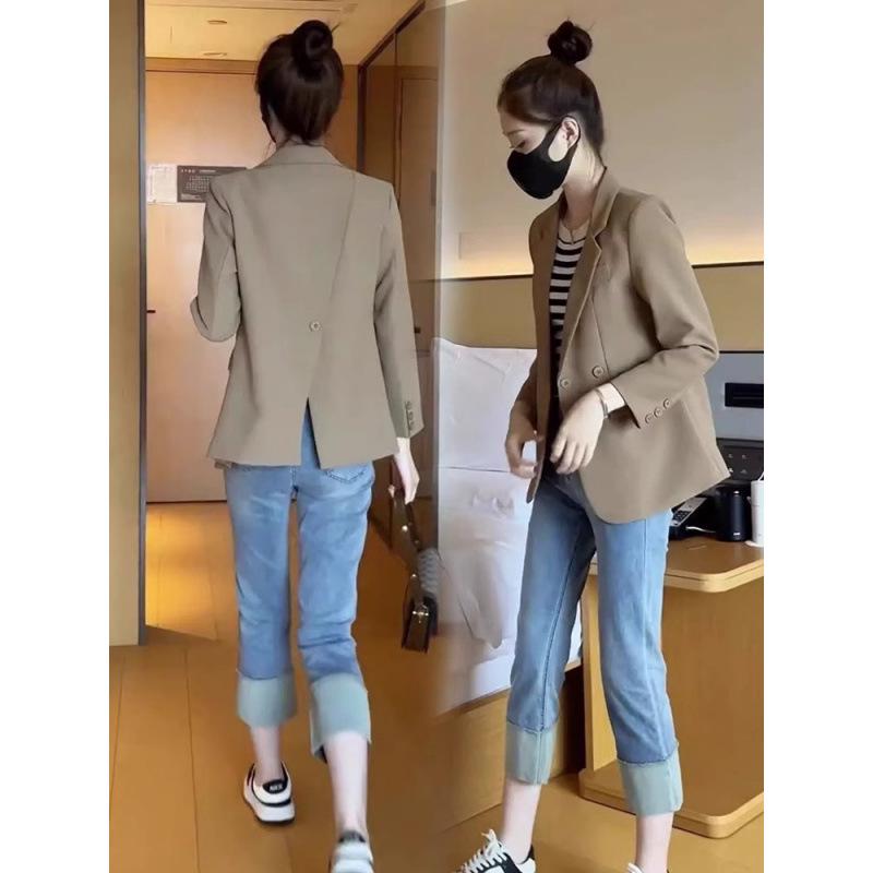 Elegantní volné sako slim fit pro malé ženy podzim/zima 2024