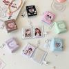 Durable 2-inch Card Storage Photocard Holder Wings Patterns With Keychain Kpop Idol Card Binder Photo Album