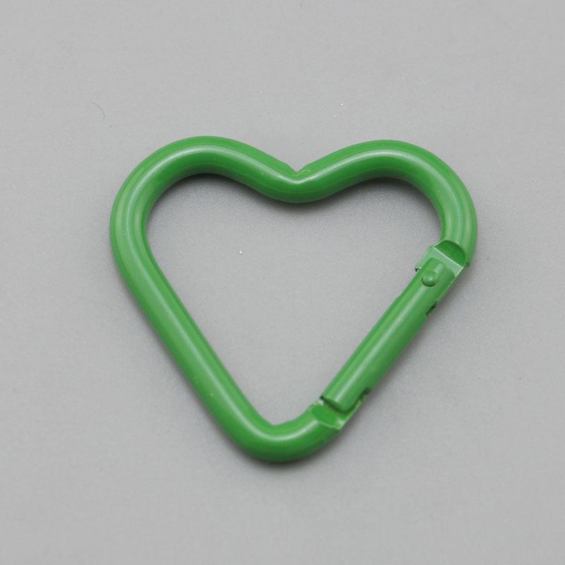 Heart-shaped Aluminum Carabiner Keychain Clip Outdoor Tools Water Bottle Keyring Hook Hanging Buckle Travel Kit Accessories