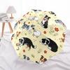 1 PC Automatic Folding Umbrella - Cute Dog Pattern, Portable & Foldable Design with 8 Ribs, Christmas Birthday Gifts
