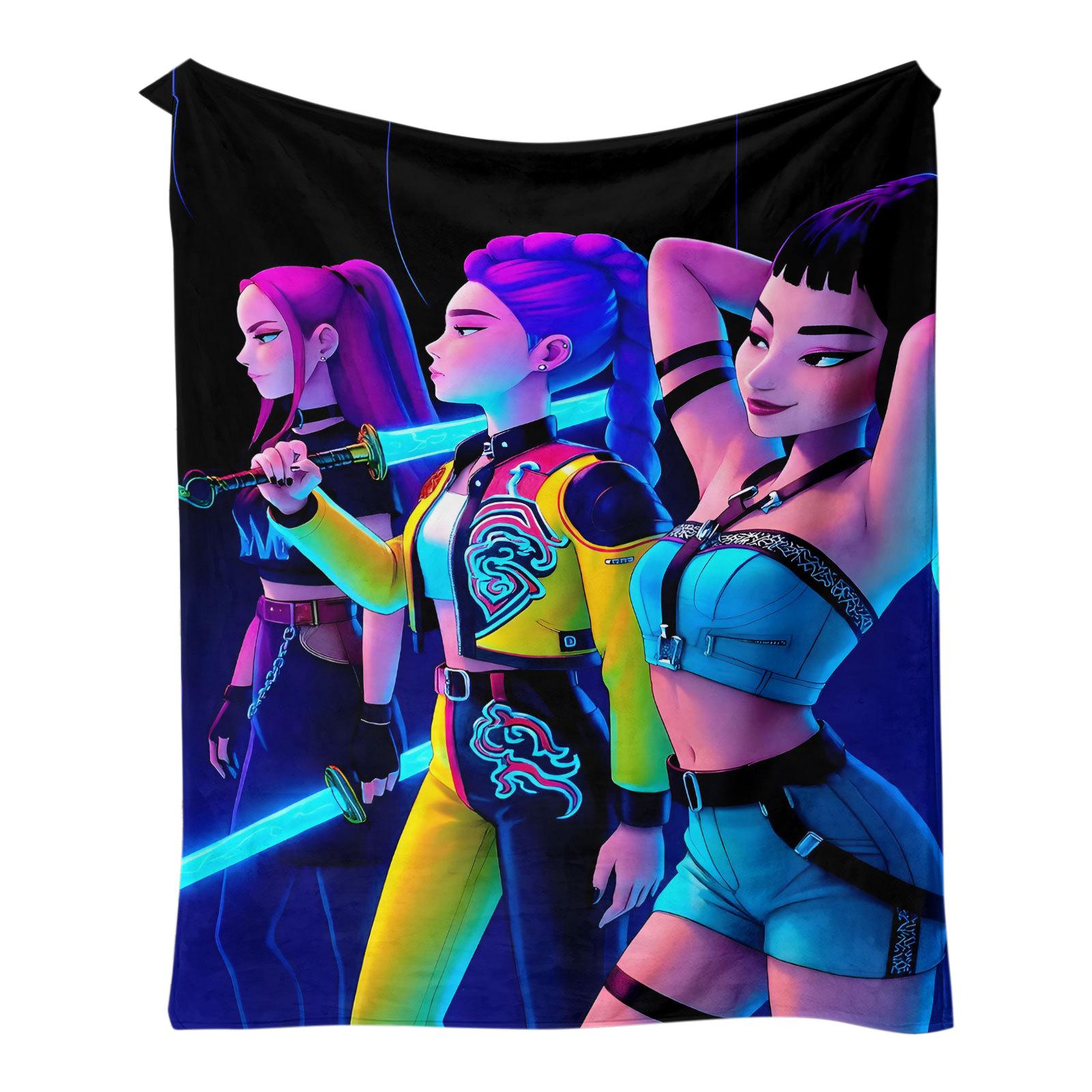 

150*130см Аниме Периферийный Принт Теплое Одеяло One Size