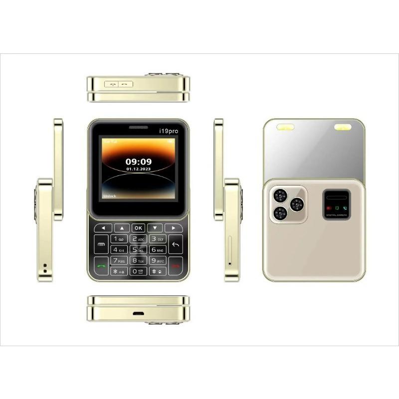 90° Rotating Side Slider Mini Phone, 2.4 “2g GSM DualSim MP3 MP4 Camera Dual Flashlight Wireless FM